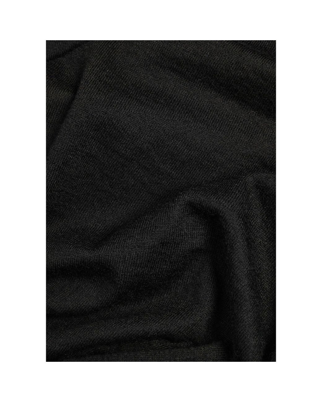 Joseph Black Sheer Knit Top