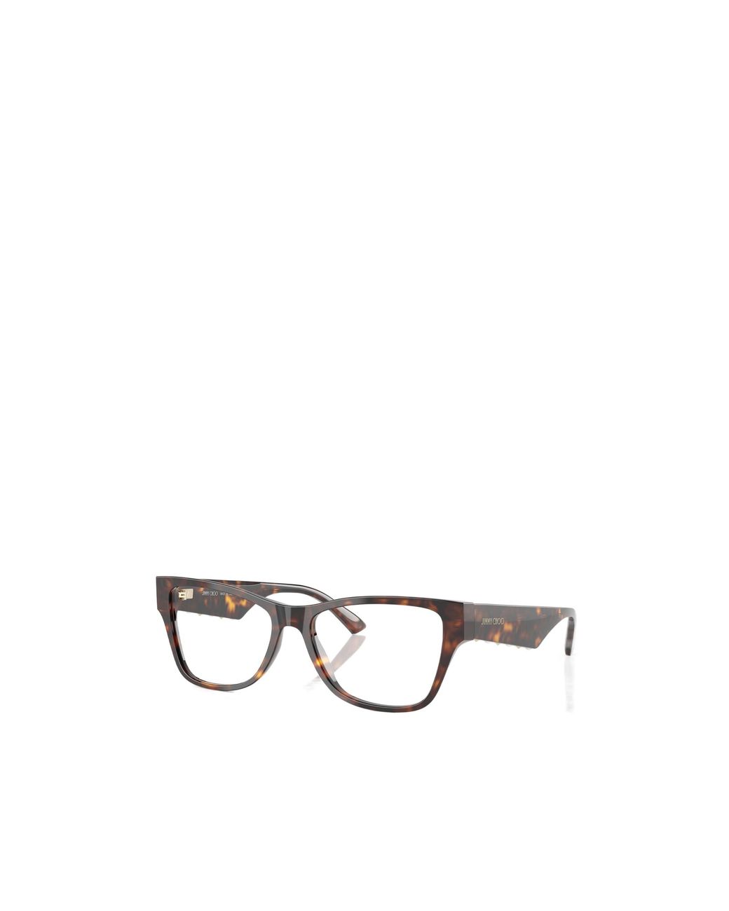 Jimmy Choo White Eyewear Rectangular Frame Glasses