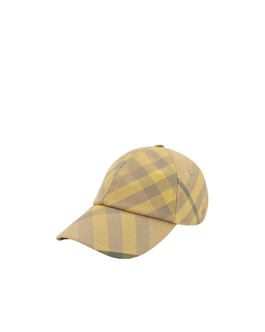 Burberry Natural Check Printed Baseball Cap