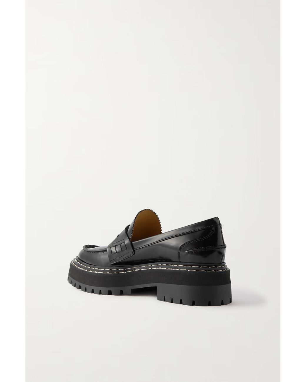 Proenza Schouler Black Platform Loafers