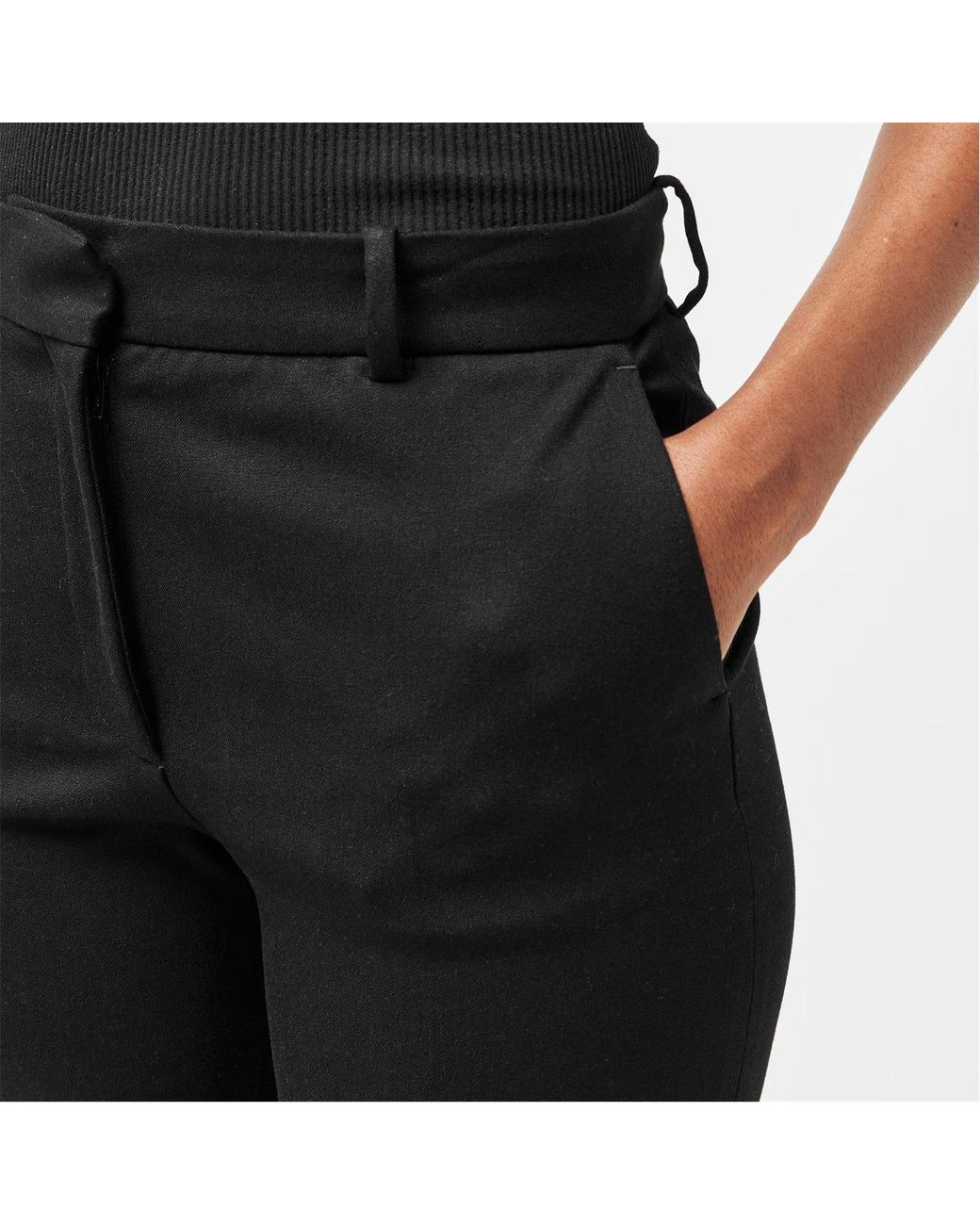 Joseph Black Belt Loop Casual Pants