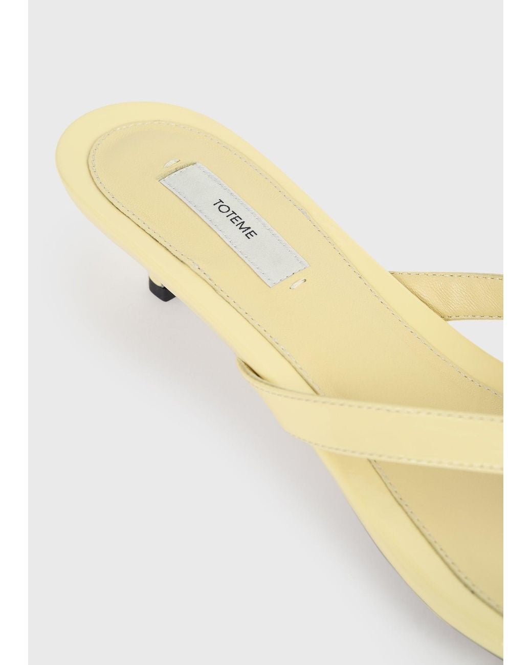 Totême  Metallic Naplack Kitten-Heel Sandals
