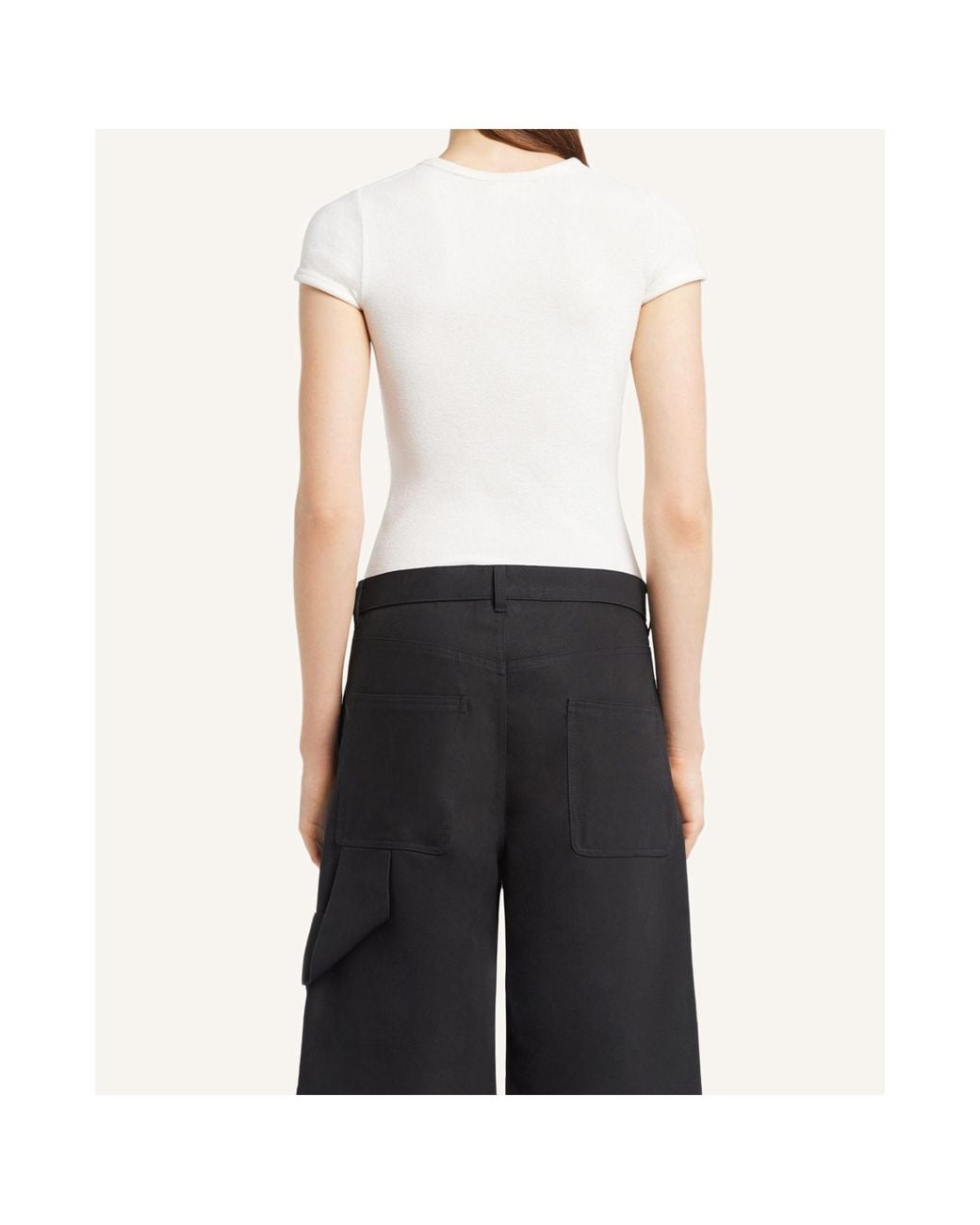 Courreges White Courrèges Logo Slim T-Shirt