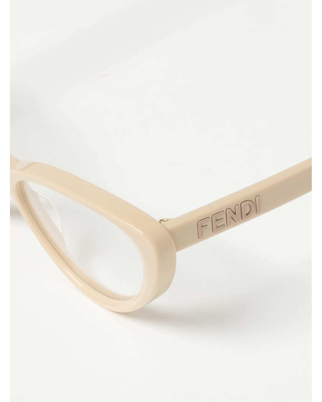 Fendi White Eyewear Butterfly Frame Glasses for men
