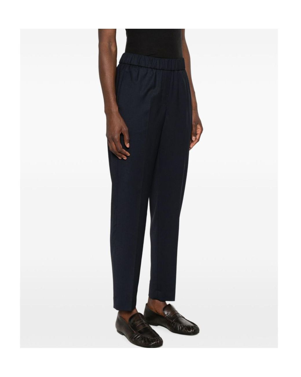 Peserico Blue Elasticated-Waist Trousers
