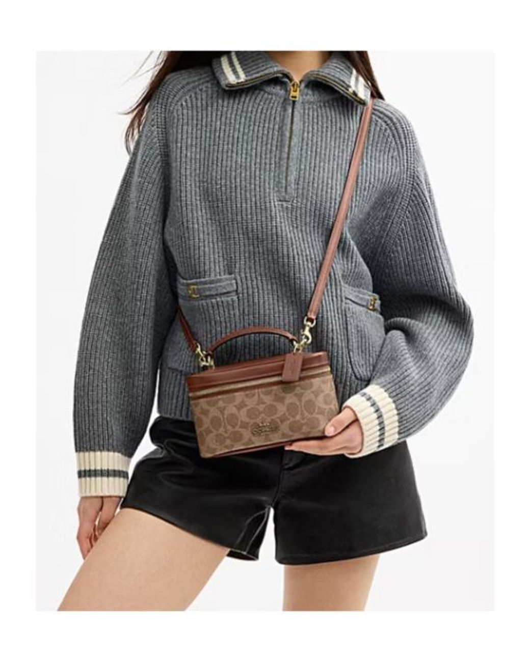 COACH Brown Rainer 19 Shoulder Bag
