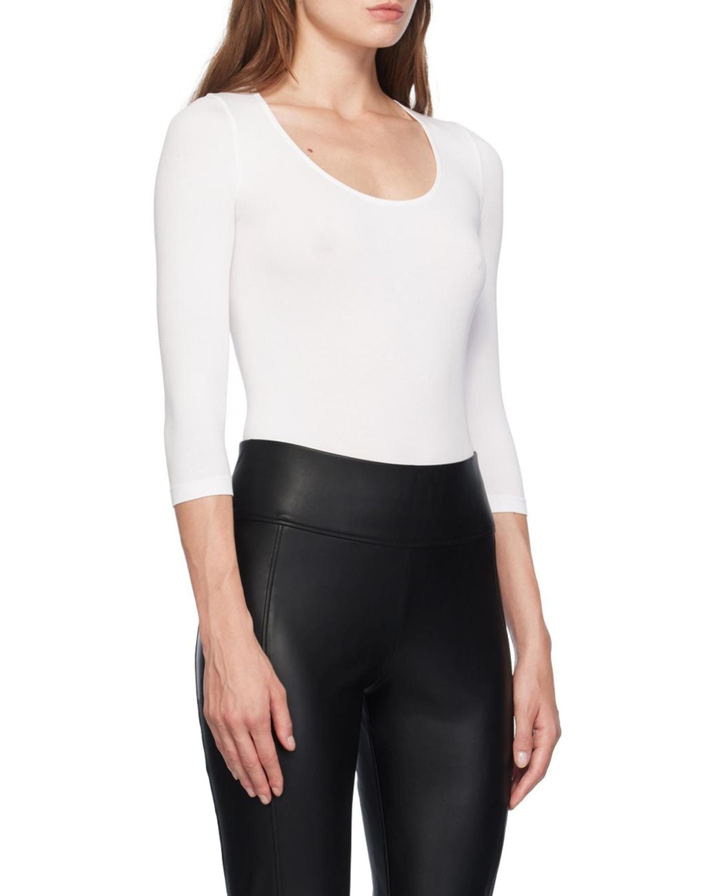 Wolford White Tokio Round-Neck Jumpsuit