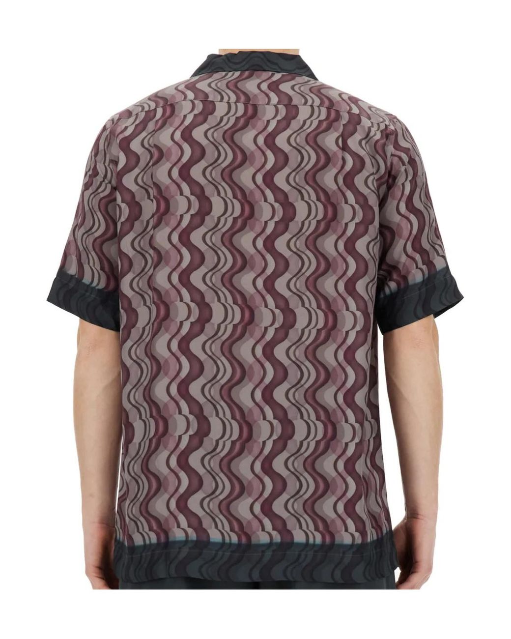 Dries Van Noten Black Short Sleeve Shirt for men