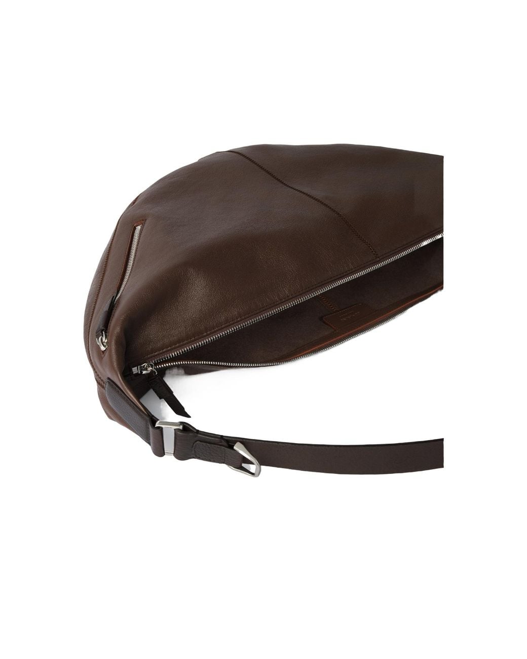 Lemaire Brown Quiver Clip Bag for men