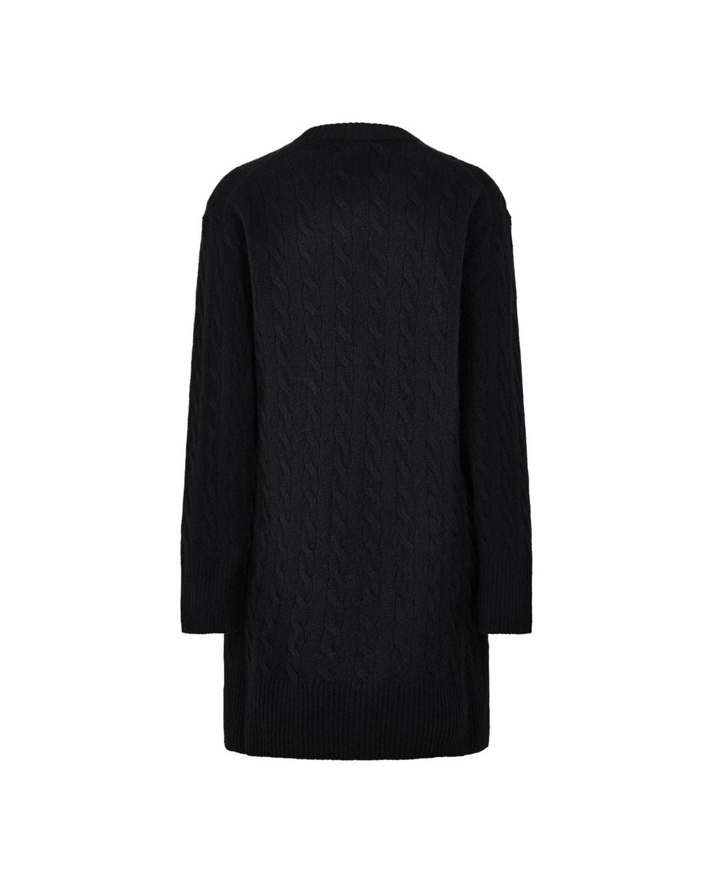 Polo Ralph Lauren Black Cable Knit Dress
