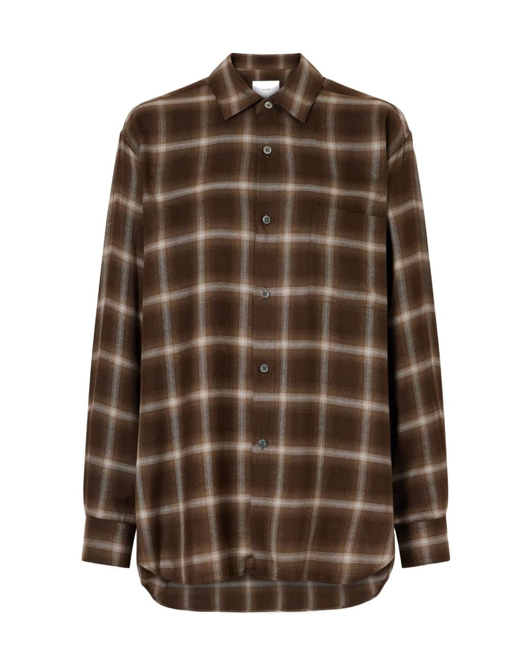 Ssstein Brown Casual Plaid Shirt
