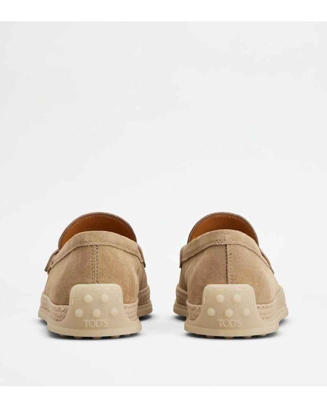 Tod's Natural Suede Loafers