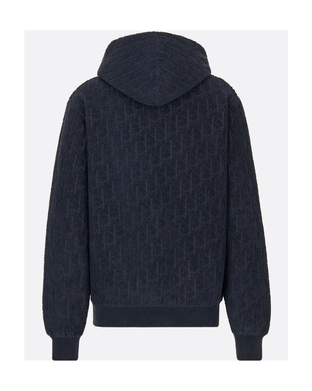 Dior Blue Homme Relaxed-Fit Drawstring Hoodie for men