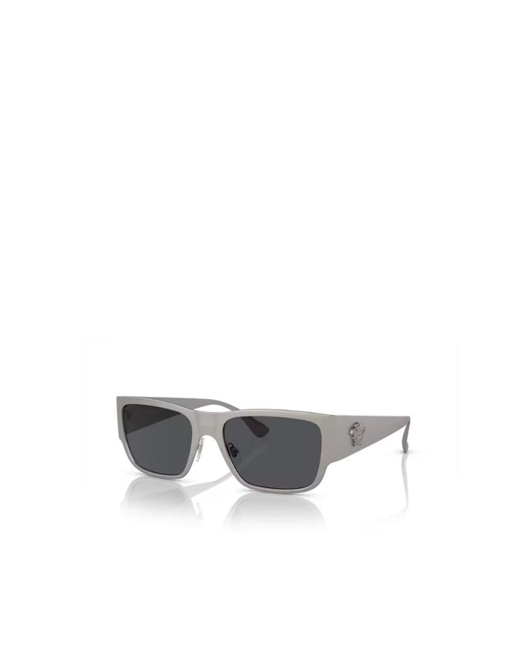 Versace White Eyewear Square Frame Sunglasses for men