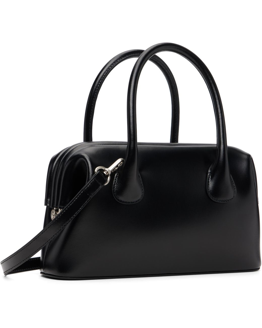 OSOI Black Mini Wide Boat Tote Bag