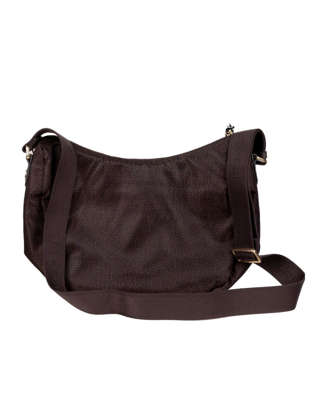 Borbonese Purple Luna Middle Hobo Bag