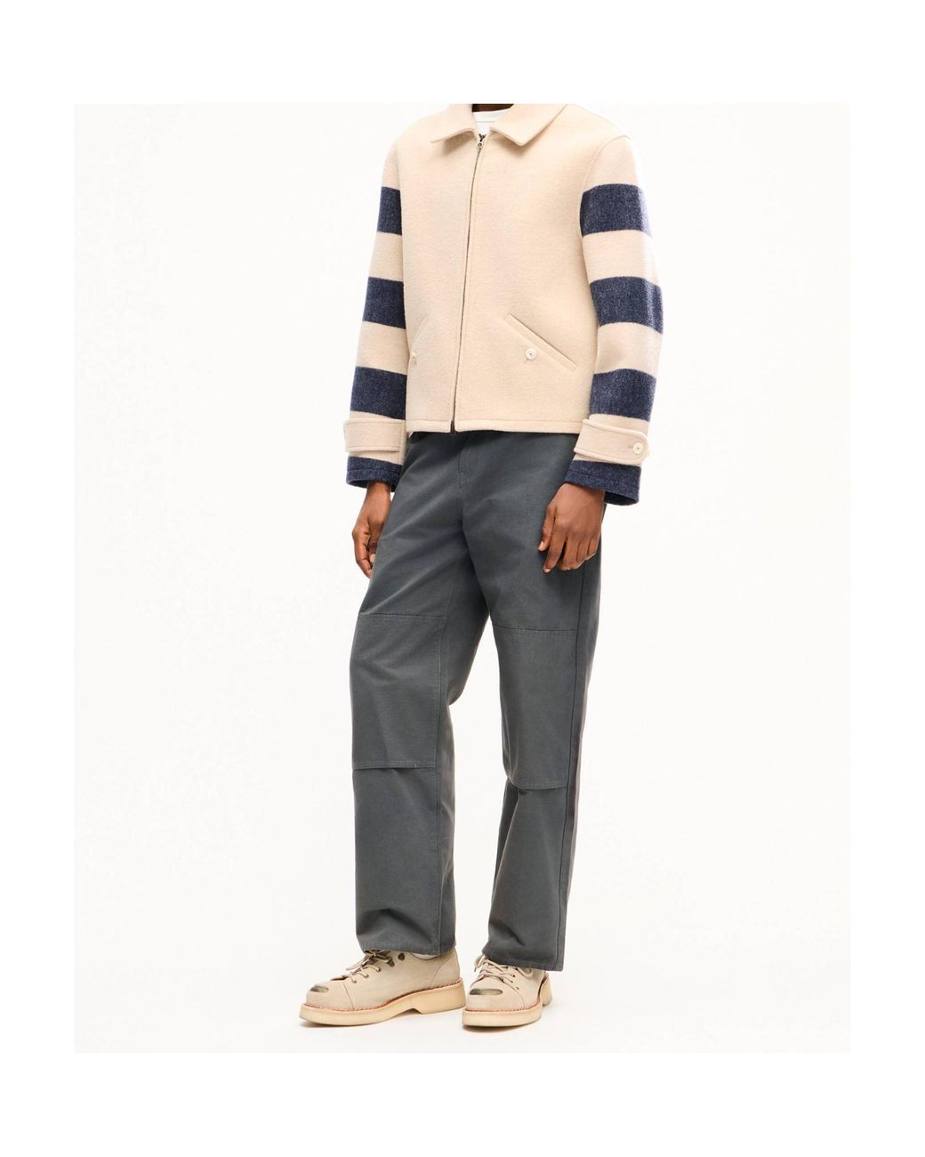 KENZO Gray Double Knee Chino for men