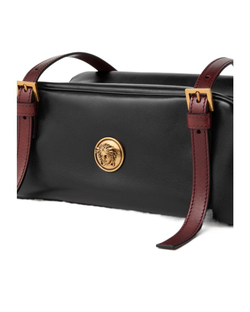 Versace Black Emblème Bowling Bag