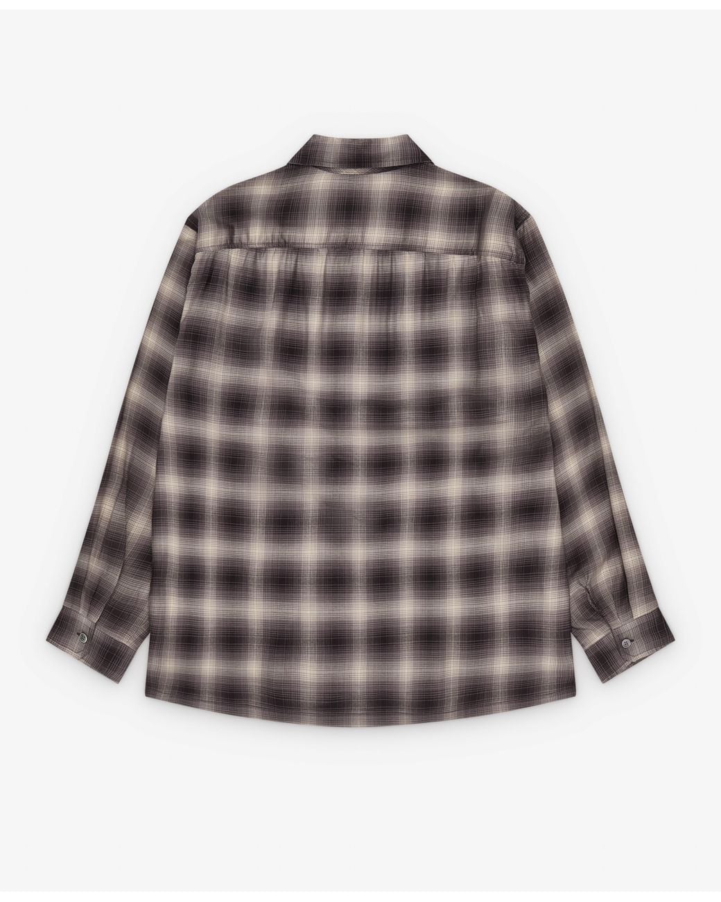 Our Legacy Gray Every Check-Pattern Button-Down Shirt for men