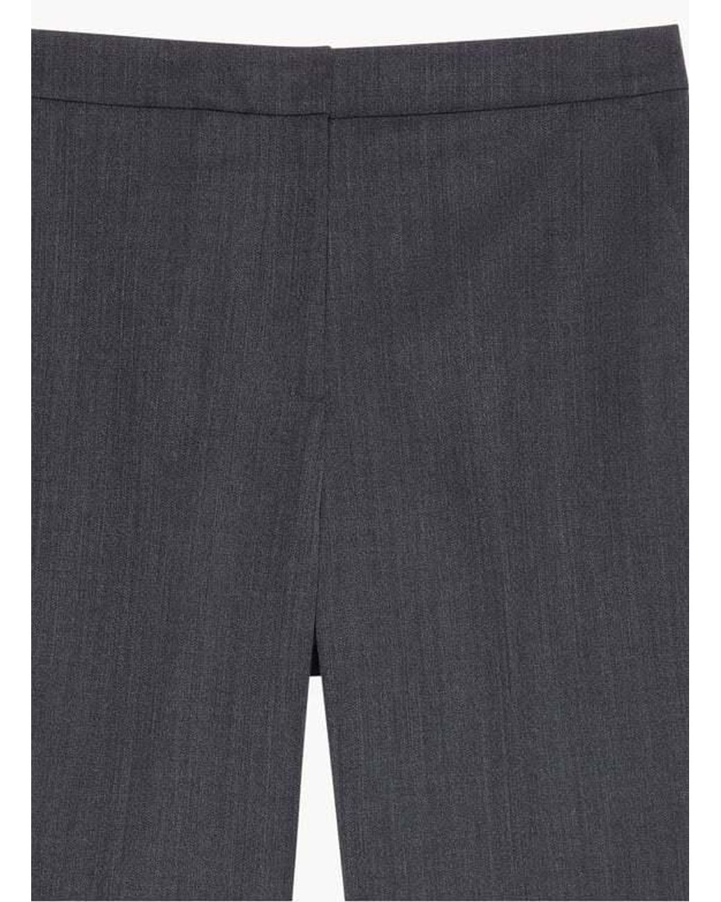 Calvin Klein Gray Straight-Leg Casual Trousers