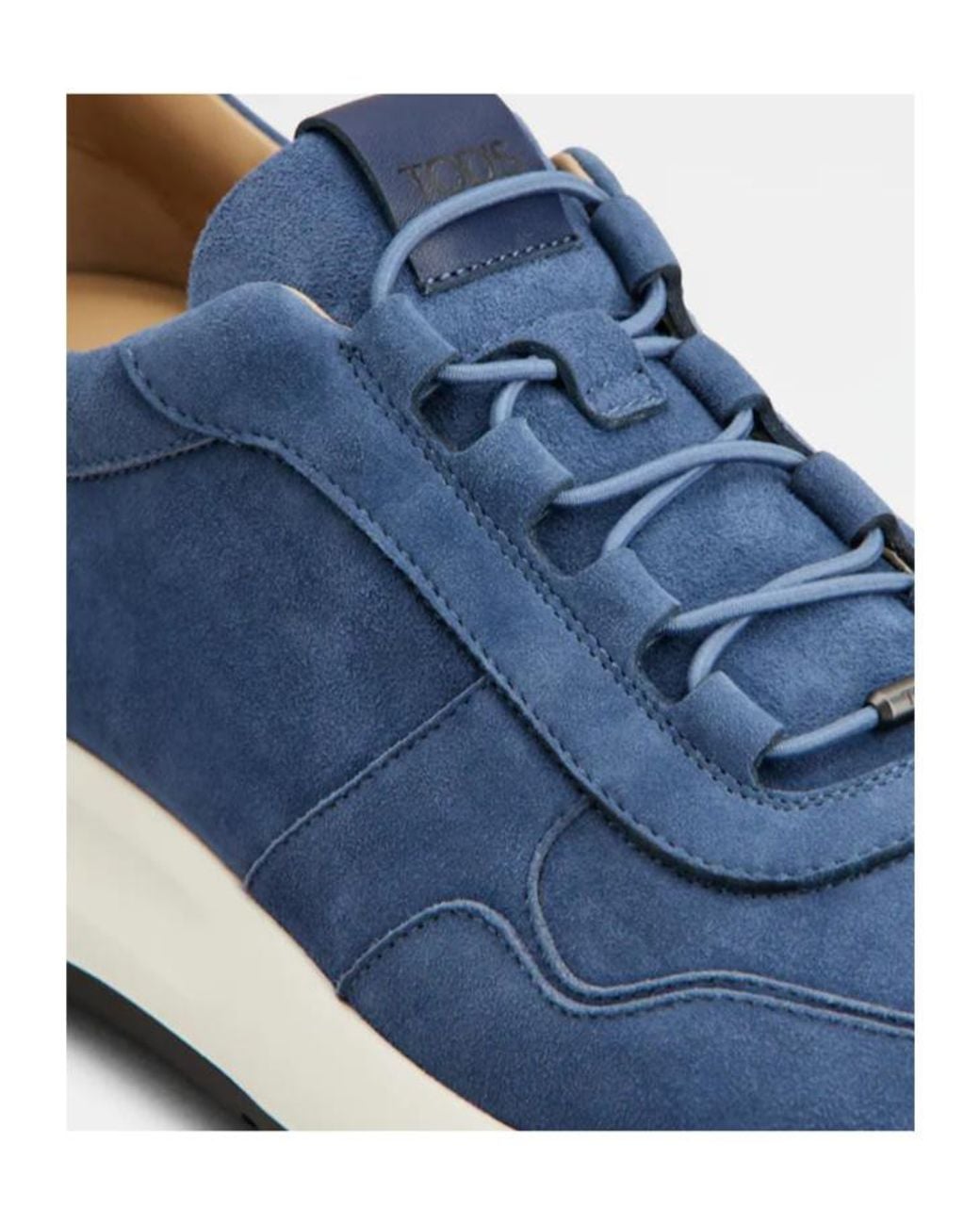 Tod's Blue Dot Suede Lace-Up Sneakers for men