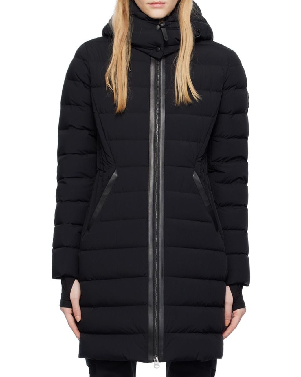 Mackage Black Farren Quilted Hooded Coat