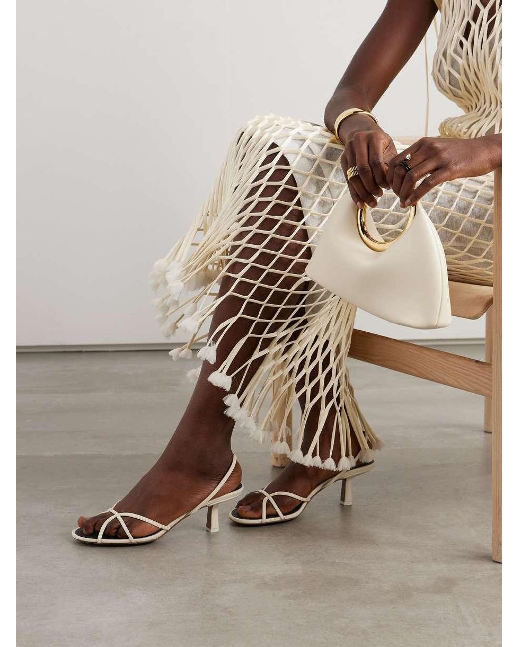 Neous Metallic High Heel Sandals