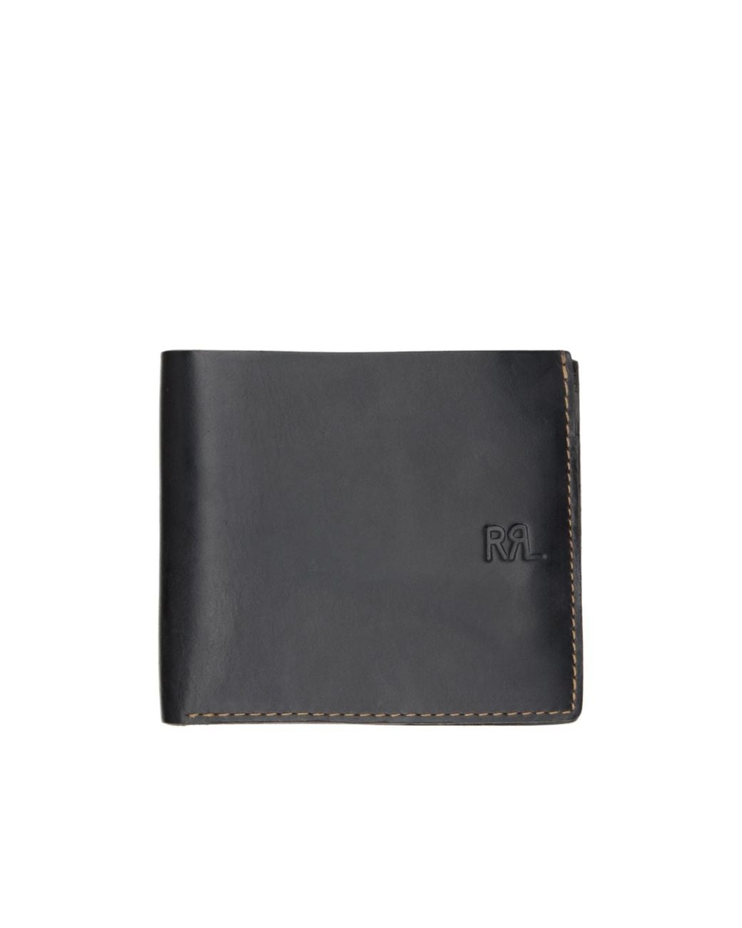 RRL Gray Embossed-Logo Wallet for men