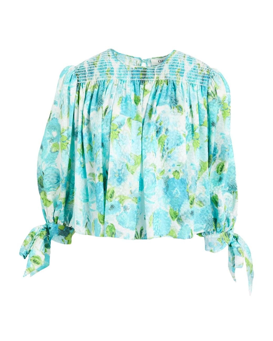 Chloé Blue Top Silk