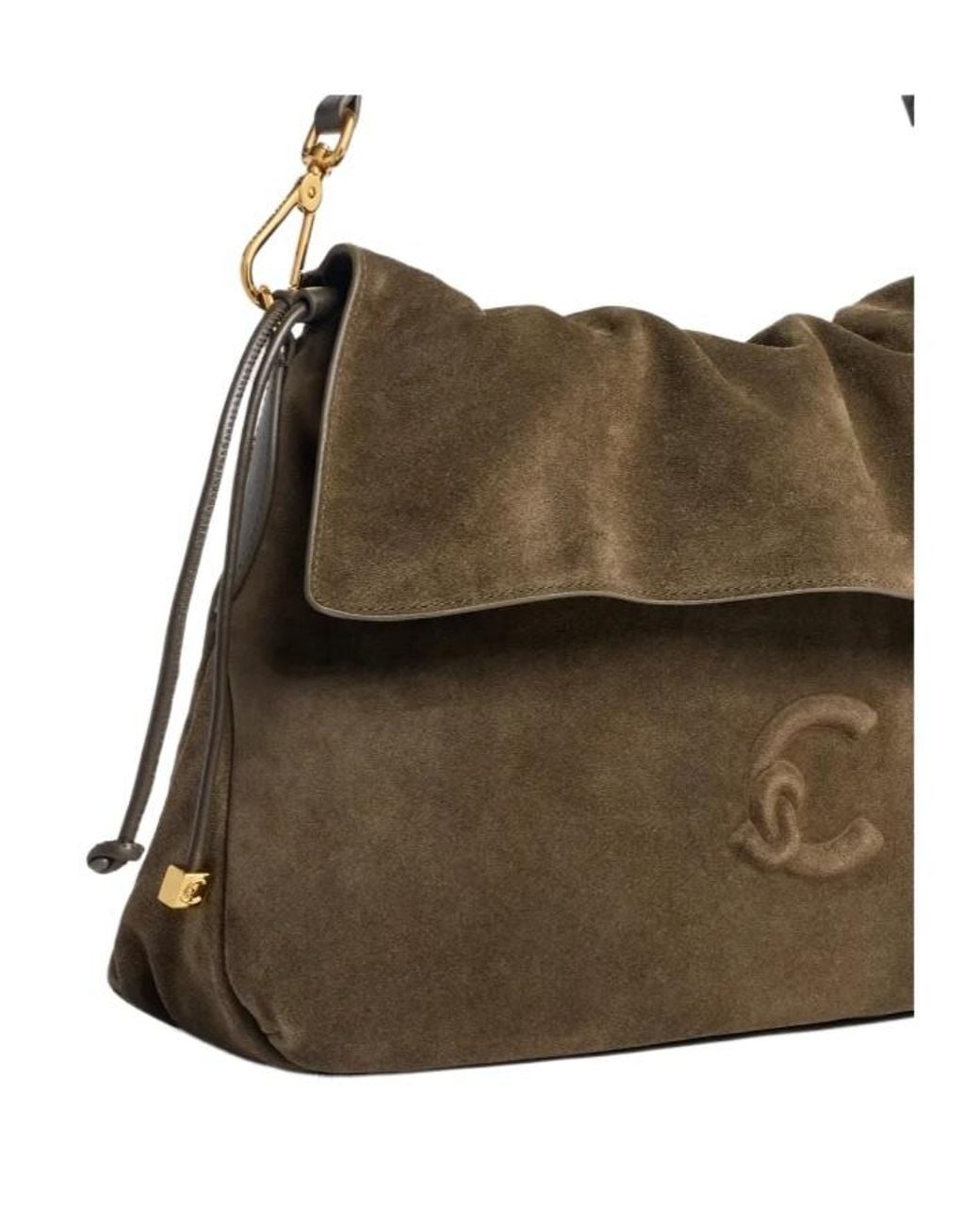 Coccinelle Brown Borsa Lidia Suede Fango