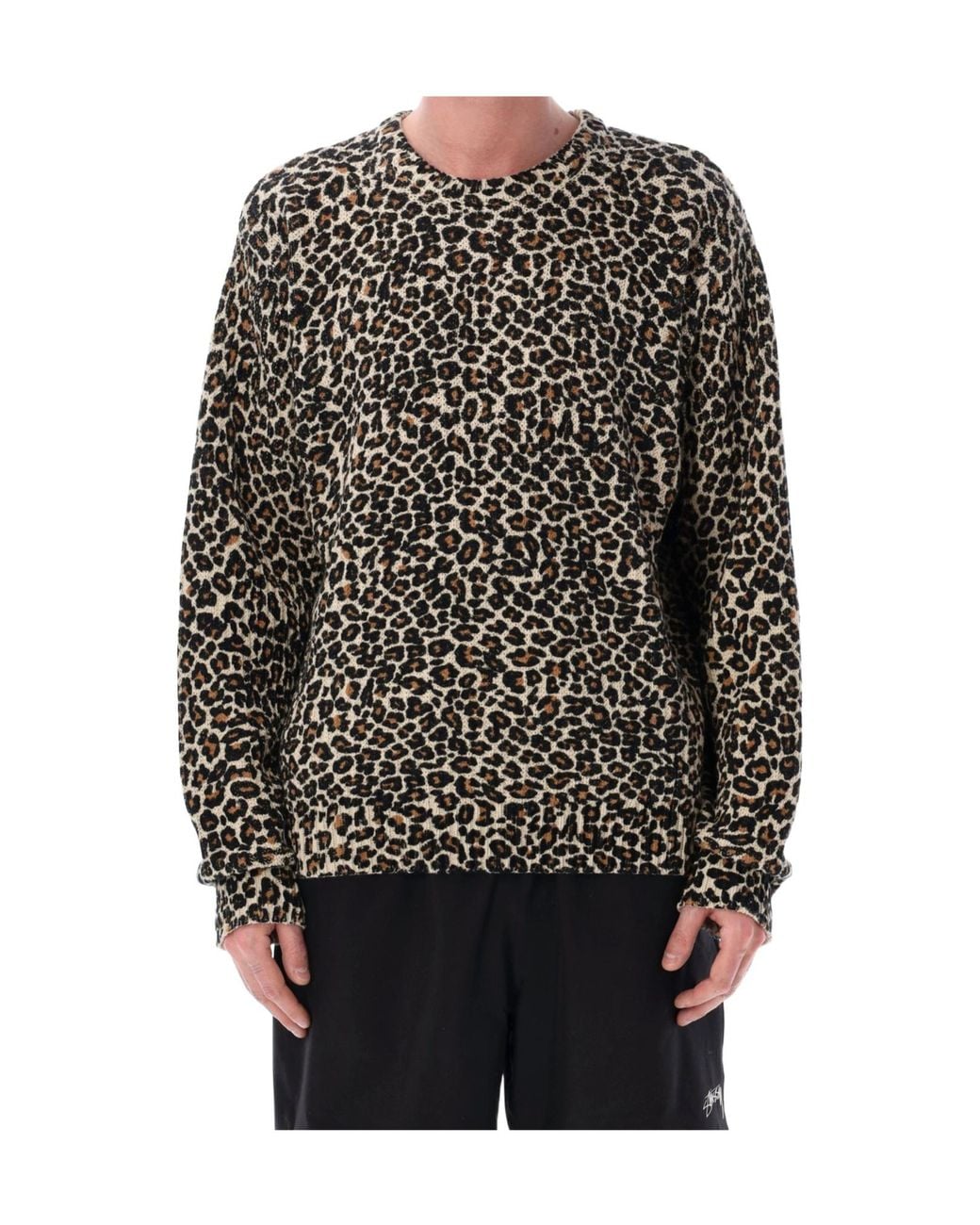 Stussy Black Long-Sleeved Pullover for men