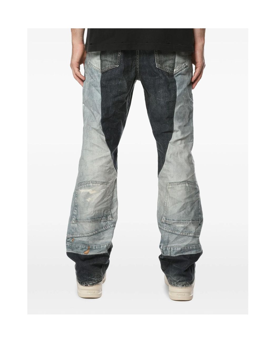 Purple Brand Blue Distressed Jeans for men