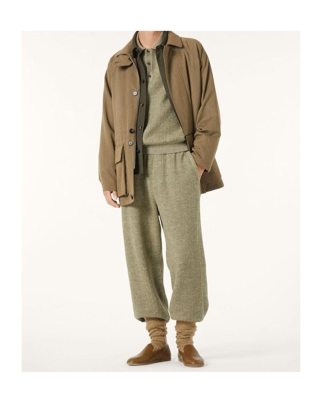 Loro Piana Green Cellina Pants for men