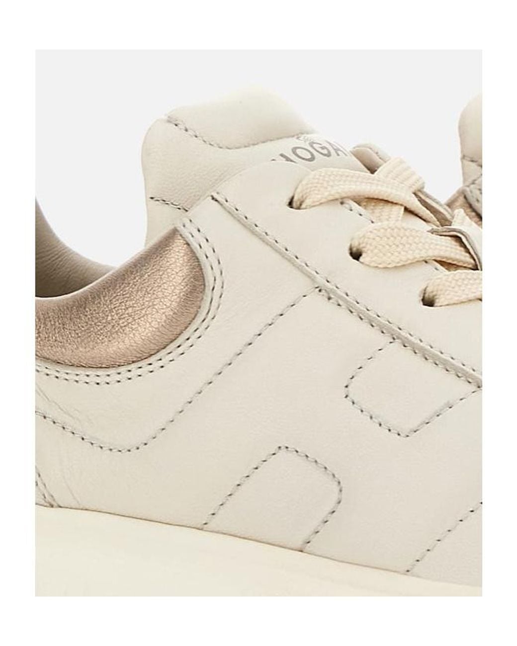 Hogan Natural Logo Printed Low-Top Sneakers
