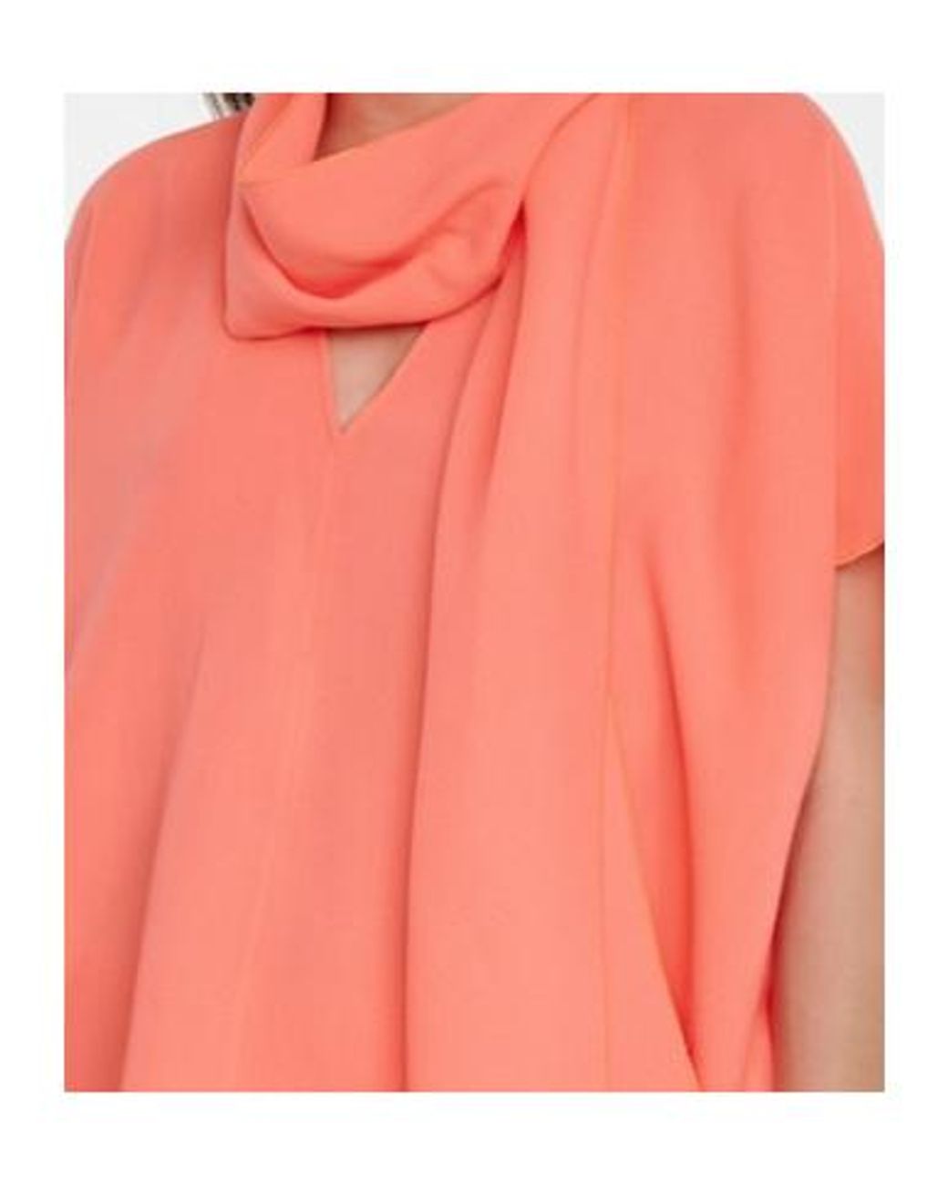 Roksanda Orange Willa Wool Crêpe Blouse