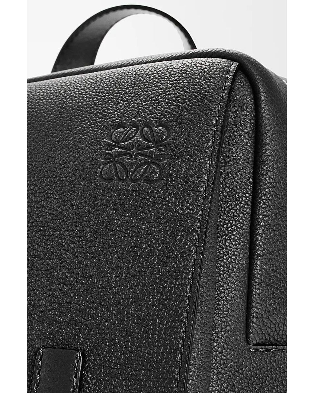 Loewe Black Military Backpack for men
