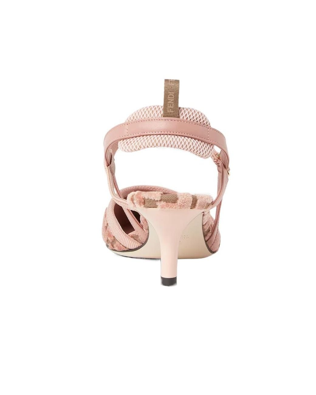 Fendi Pink Colibrì Lite Slingback 55Mm Heeled Shoes