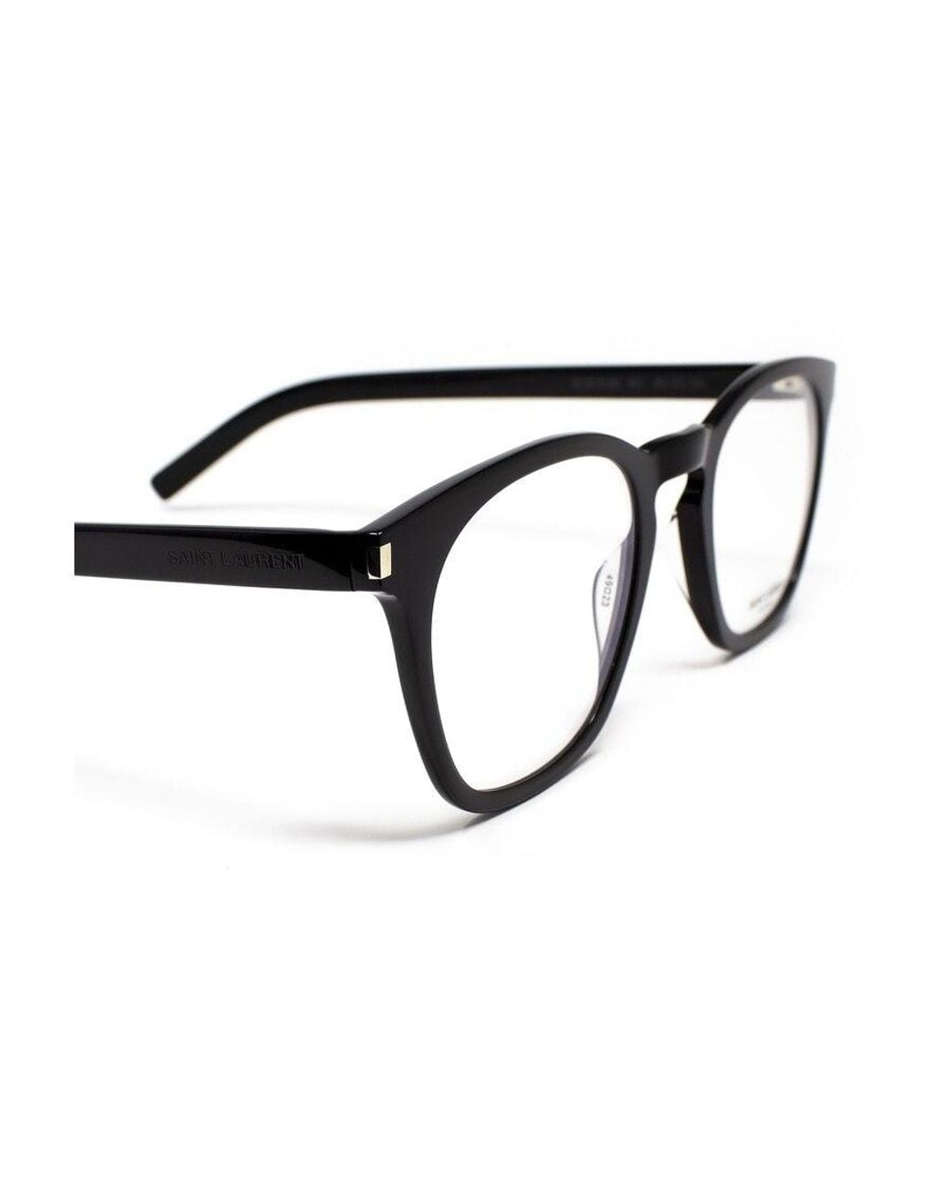 Saint Laurent White Eyewear Cat-Eye Frame Glasses for men