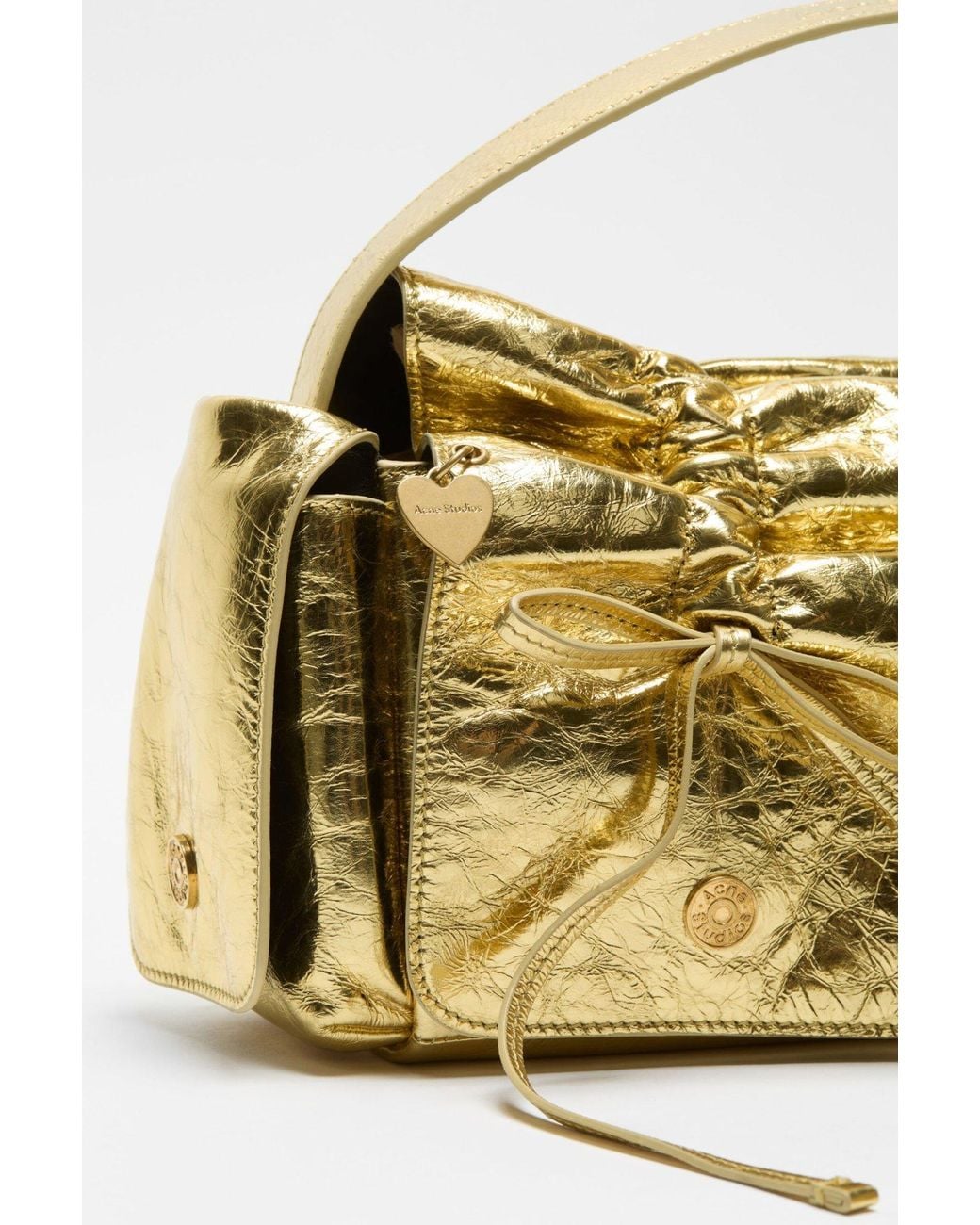 Acne Multipocket Metallic Shoulder Bag