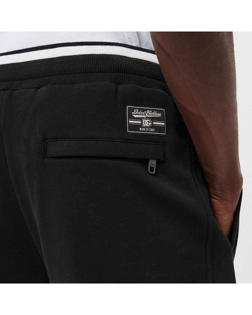 Dolce & Gabbana Black Stylish Cuffed Sweatpants for men