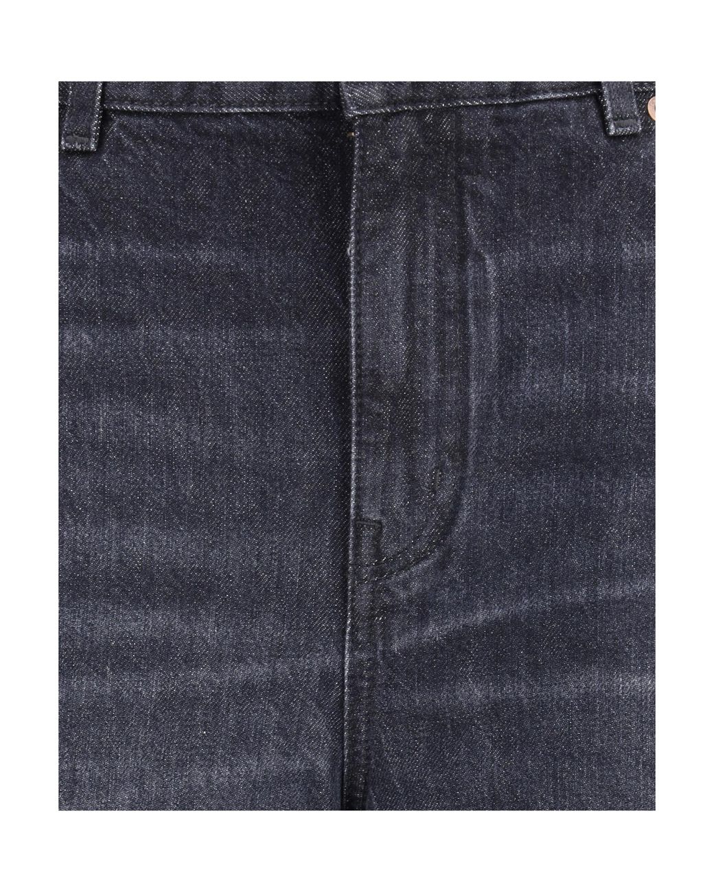 Chloé Black Chloé Logo Patch Wide-Leg Jeans