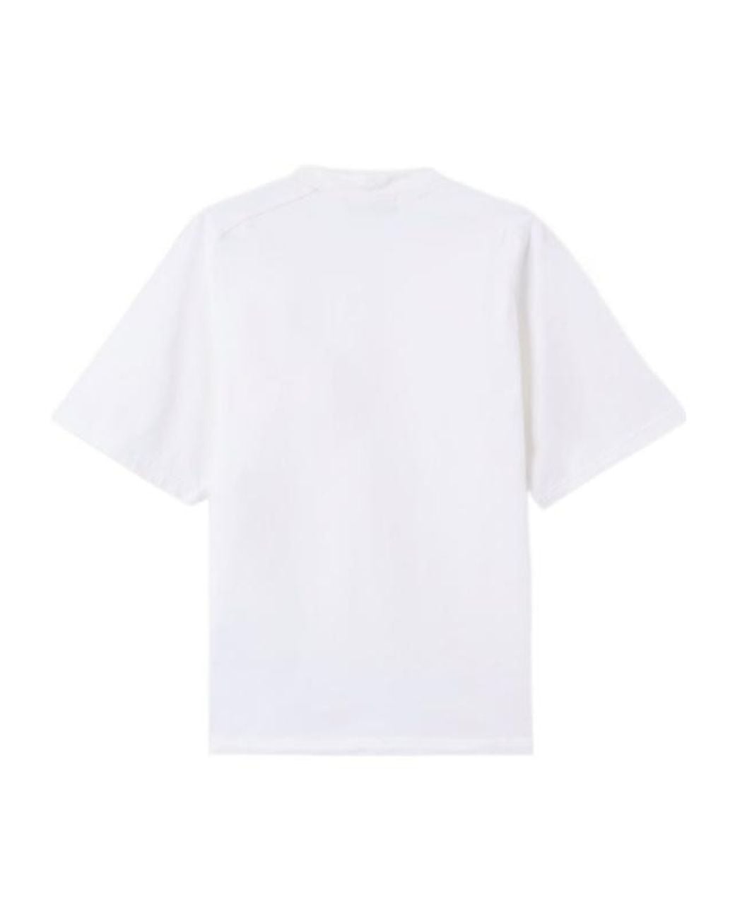 Stone Island White Logo-Patch T-Shirt for men