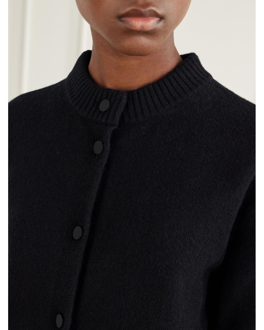 Rohe Black Simple Knitted Cardigan