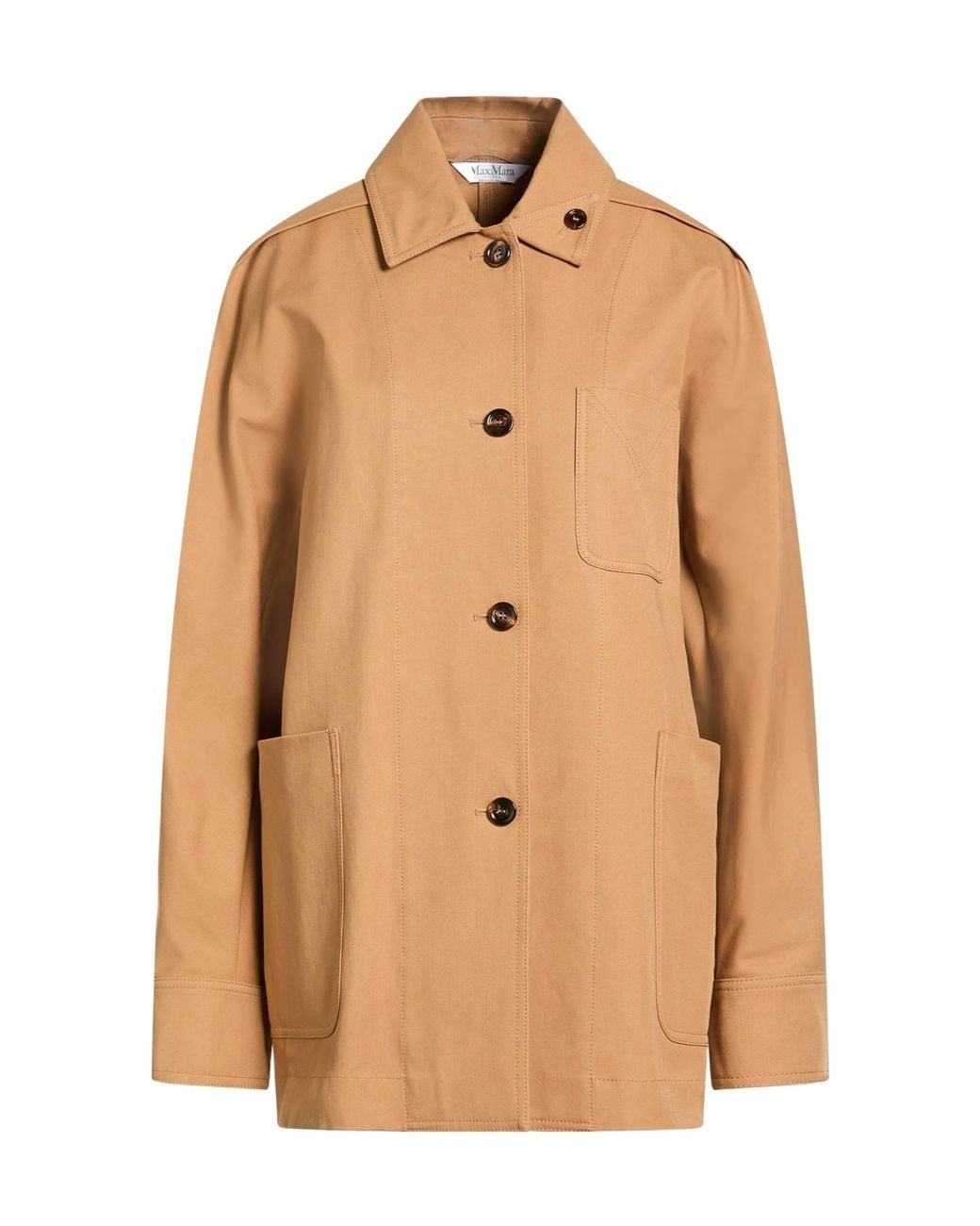 Max Mara Natural Minimalist Long-Sleeve Blazer