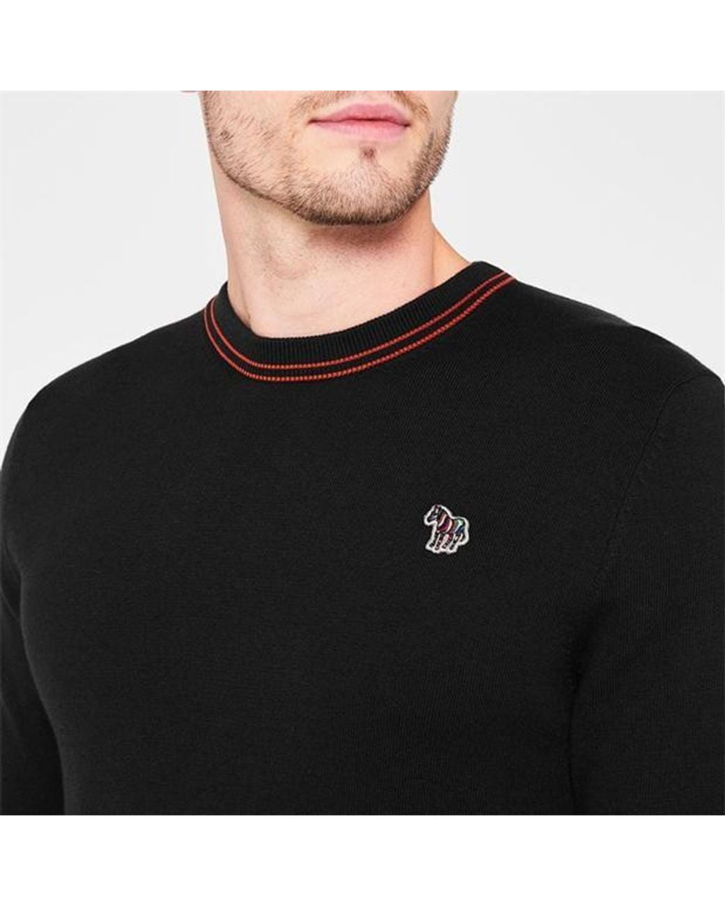Paul Smith Blue Round-Collar And Long-Sleeved Sweater for men