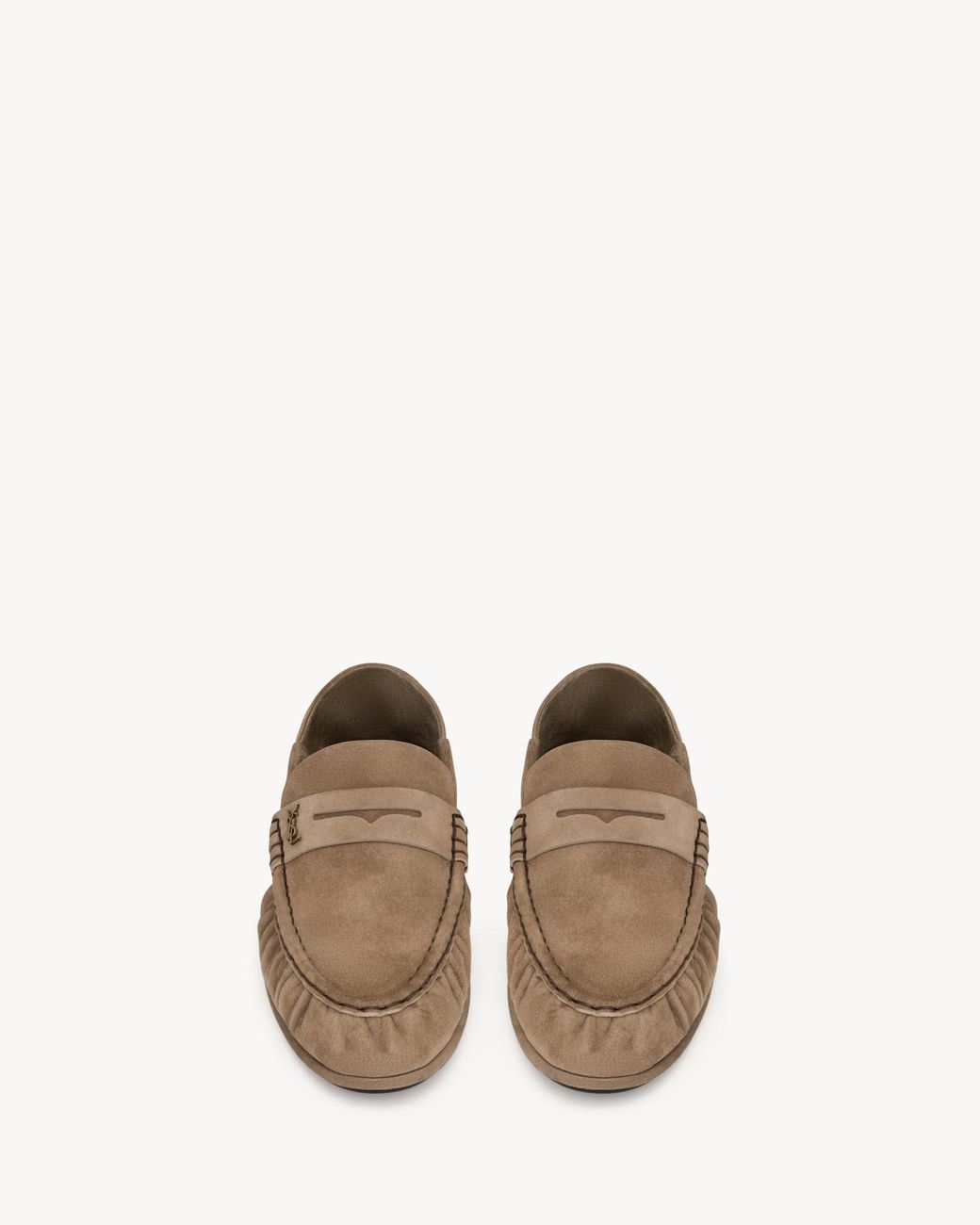 Saint Laurent Brown Le Loafer Foldable Loafers for men