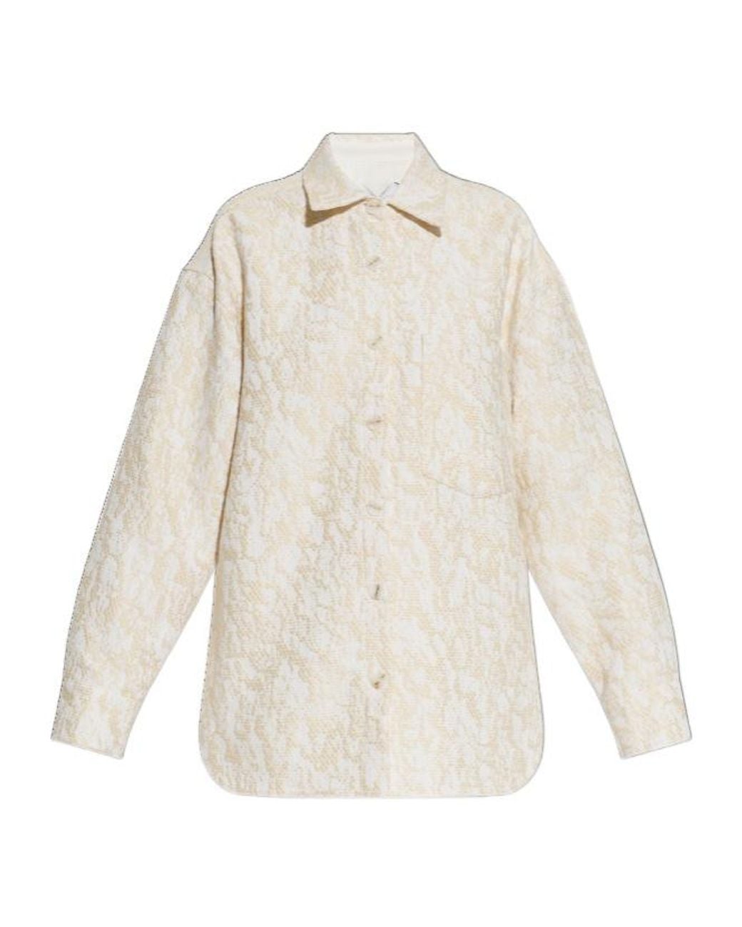 IRO White Collared Long-Sleeved Shirt