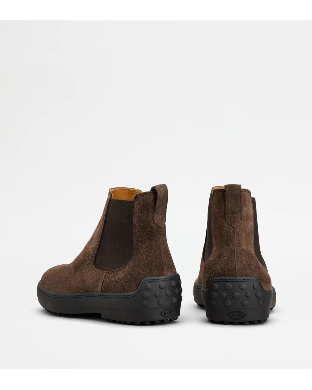 Tod's Brown Gommino Chelsea Boots for men
