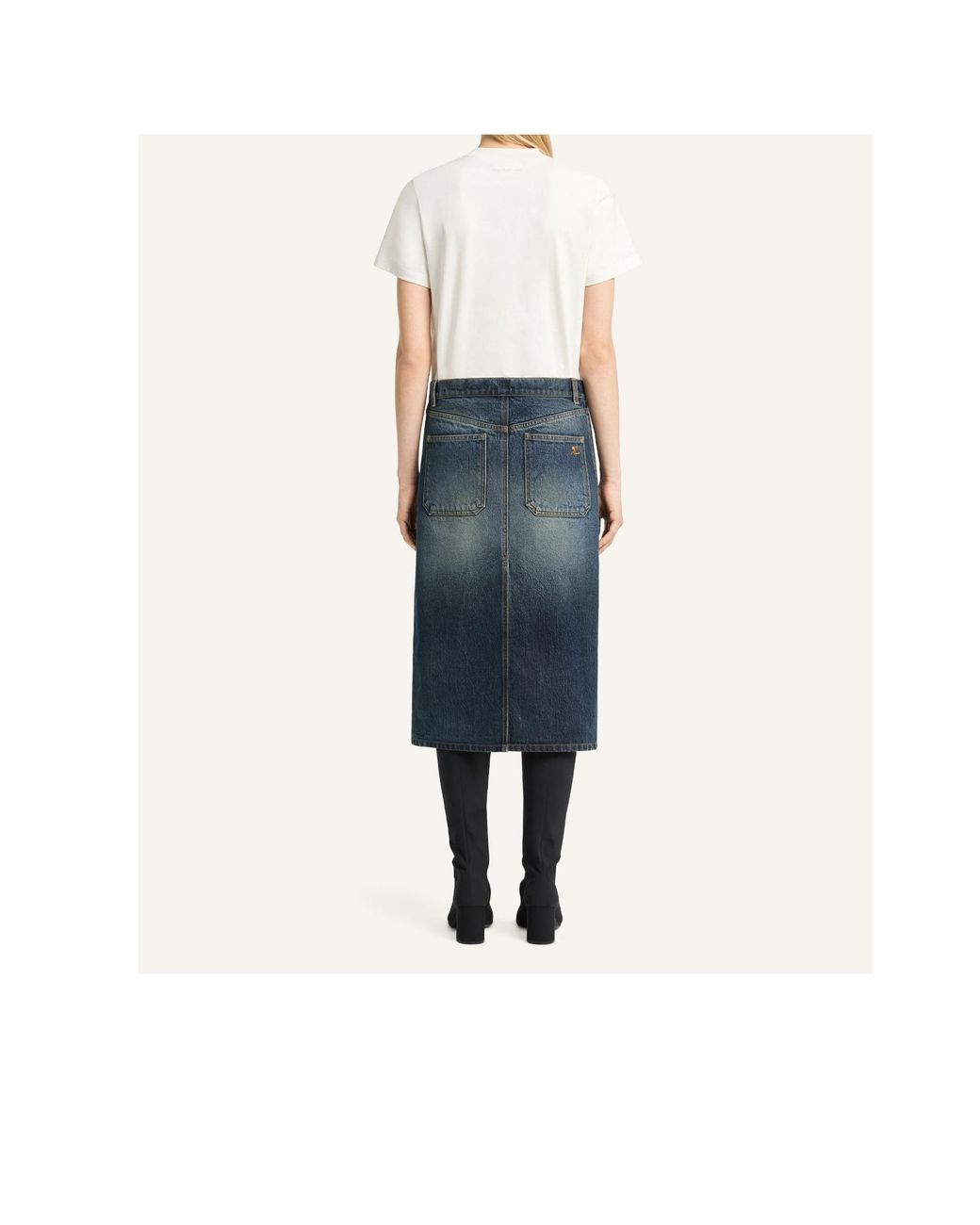 Courreges White Logo-Patch T-Shirt