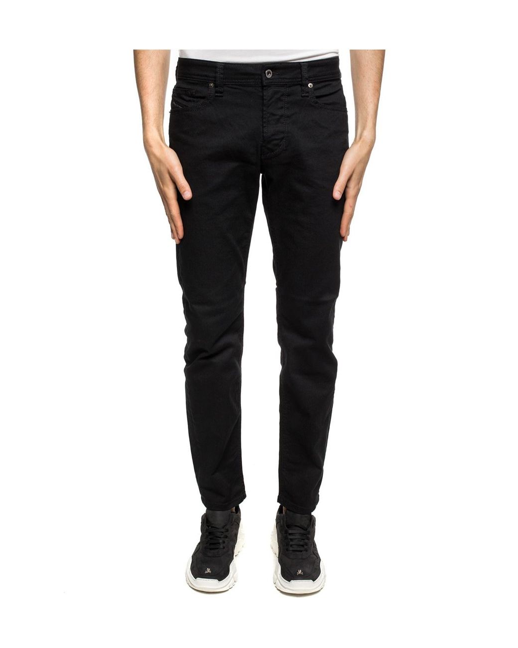 DIESEL Black 1986 Larkee Beex Tapered Jeans for men